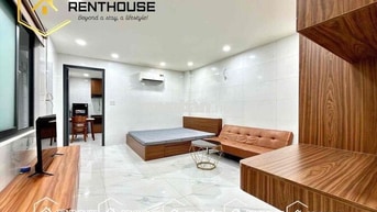 CHO THUÊ CHDV 1 PN TÁCH BẾP RỘNG 40M2 - FULL NỘI THẤT - GẦN VLU IUH