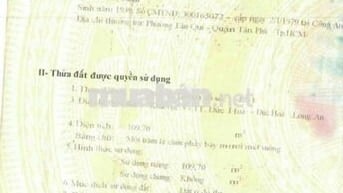 🔥 BÁN ĐẤT MẶT TIỀN ĐƯỜNG 825 – TRUNG TÂM THỊ TRẤN ĐỨC HÒA 🔥