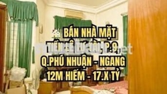 🏠 BÁN NHÀ MẶT TIỀN LÊ TỰ TÀI, P.9, Q.PHÚ NHUẬN - NGANG 12M HIẾM -