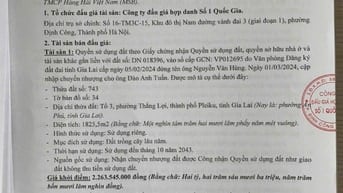 CÔNG TY ĐẤU GIÁ HỢP DANH SỐ 1 QUỐC GIA THÔNG BÁO BÁN ĐẤU GIÁ TÀI SẢN 