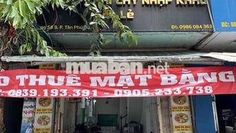 CHO THUÊ NHÀ MẶT TIỀN CHỢ TÂN MỸ