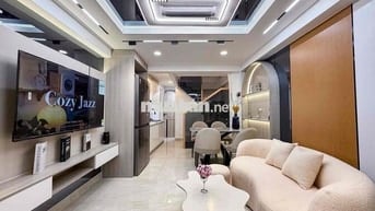 Quận CMT8 4TẦNG 3PN NHÀ MỚI Ở NGAY FUNK NỘI THẤT HẺM 3GÁC