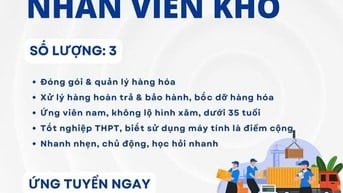[Kingden Trading] Nhân viên Kho