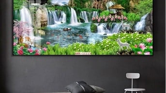 Tranh gạch 3d trang trí phòng khách - X444