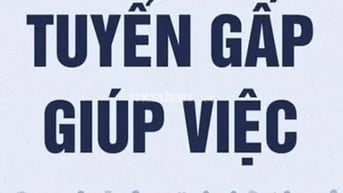 TUYỂN NỮ GIÚP VIỆC NHÀ LÀM TỪ 8h-12h