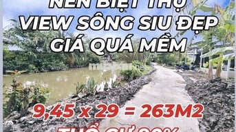 NỀN BIỆT THỰ VIEW SÔNG SIU ĐẸP KV BÌNH THỦY