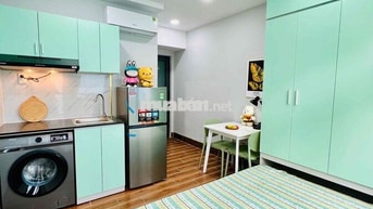 STUDIO FULL NỘI THẤT - BAN CÔNG - MỚI XÂY NEW 100% NGAY LOTTE NGUYỄN V