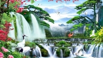 Tranh gạch 3d phong cảnh phong thủy - XXC64