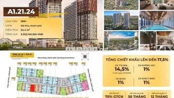 Chung Cư 1 Ngủ + 1 54,4m - CORA TOWER Hoà Xuân - Đà Nẵng