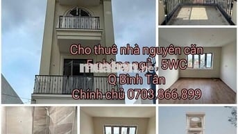 chính chủ cho thuê nhà mặt tiền Q6