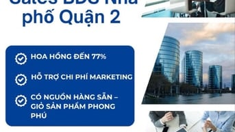 TUYỂN SALE NHÀ PHỐ CHUYÊN QUẬN 2 - HOA HỒNG 300 TR/VỤ