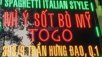 QUÁN MÌ Ý SPAGHETTI TO GO TUYỂN GẤP NHÂN VIÊN ĐỨNG BẾP