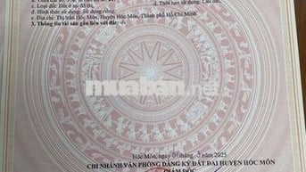 🆘CHÍNH CHỦ GỬI BÁN ĐẤT ĐƯỜNG LÝ THƯỜNG KIỆT,GẦN CHỢ BỆNH VIỆN HÓC MÔN