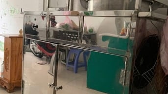 Anh cần thanh lý xe inox 304 nhà đóng đẹp chuyên dụng bán banh bao xôi