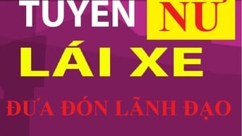 TUYỂN NỮ TÀI XẾ/LÁI XE ĐƯA ĐÓN LÃNH ĐẠO