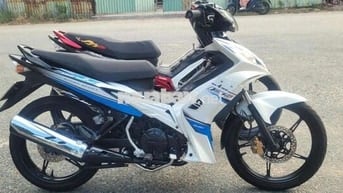 Xe máy Yamaha Exciter 2013 màu Trắng Xanh