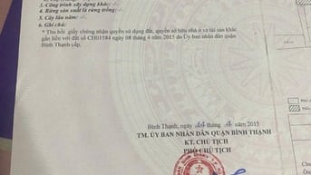  Nhà hẻm ba gác , Bạch Đằng , Phường 15 Quận Bình Thạnh  Giá: 3.4 Tỷ