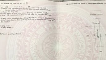 Bán đất mặt tiền, 11x70m, thổ cư 100m2, sổ đỏ đầy đủ