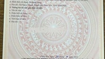 Bán Nhanh Đất Vị Trí Đắc Địa Tại Xã Ngọc Thanh, tp Phúc Yên, Vĩnh Phúc