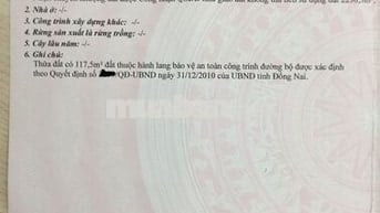 CHÍNH CHỦ BÁN GẤP–ĐẤT MẶT TIỀN ĐƯỜNG NHỰA X.PHƯỚC THÁI–LONG THÀNH- ĐN
