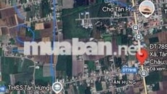 Đất ONT 869m2 Ấp Tân Tây Xã Tân Hưng Huyện Tân Châu Tây Ninh