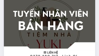 Store Gò Vấp cần tuyển nhân viên bán hàng: Lương tuần/ tháng