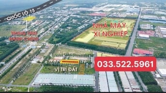 BÁN LÔ ĐẤT NGAY NGÃ TƯ LỚN MẶT TIỀN KINH DOANH TRUNG TÂM CHỢ BÀU BÀNG