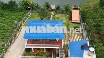 Bán nhanh lô đất view hồ 23x82,3m 1893m2 giá 500triệu sẵn nhà homestay