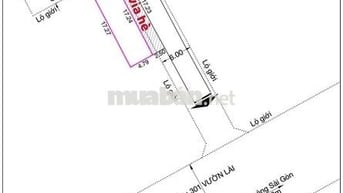 Bán lô góc hẻm 301 Vườn Lài, DT: 4,8x17m. (82m2). Full thổ cư. Xây cao