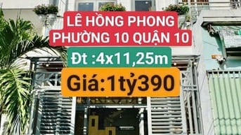 🏘🏘 CHÍNH CHỦ CẦN BÁN NHÀ HXH ĐƯỜNG LÊ HỒNG PHONG P10 Q10 GIÁ 1TỶ390