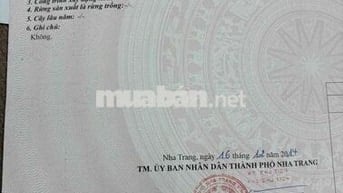 Bán Đất Tặng Nhà Hẻm Lê Hồng Phong Nha Trang Hướng Đông Nam Sổ Đỏ