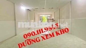 CHO THUÊ NHÀ - KHO 120m2 - Ngang 5 nở hậu 6m - TRỐNG SUỐT - SÂN TRƯỚC