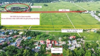 View đẹp mê mẩn 1000m ngay khu du lịch Suối khoáng thị trấn Bo Kim Bôi