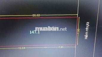 Bán lô đất ngang 7.5m hẻm xe hơi 6m