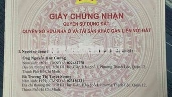 bán đất thạnh lộc 20 khu phân lô cầu ông đụng
