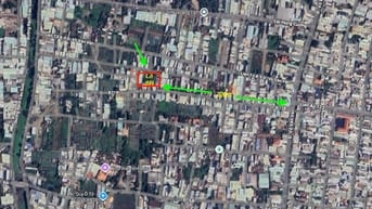 Bán lô đất 2 mặt tiền DT 1321m2 full thổ cư, kdc hiện hữu thông thoáng