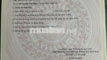 2 căn nhà  MT tỉnh lộ 8, Cư Suê, Cư Mgar, ĐL , DT 310,5,m2, giá 6,5tỷ