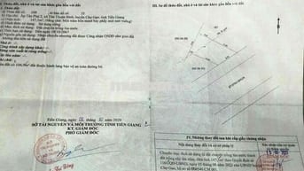 Đất Mặt Tiền Chợ Gạo Tân Phú 2 , Tân Thuận Bình.