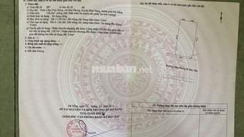 Bán đất đường7,5m, ADB5 136m2,Hoà Phong đi Hoà Tiến, Hoà Vang,Đà Nẵng