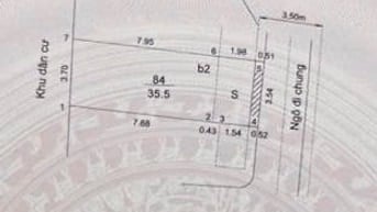 38m² HOÀNG HOA THÁM ngõ nông, trước nhà thoáng rộng.