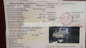 2017 - 100000 km xe tải nhỏ dongben