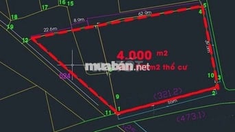 Bán 4.000m đất lúa LUK có 500 thổ cư, gần nút giao cao tốc Mộc Bài