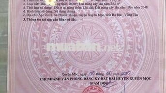 Hồ Tràm, mặt tiền đường ODA 28m, Sổ đỏ mới 2025