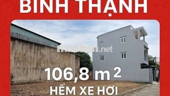 Đất Ung Văn Khiêm 4.1 x 26 DT 108 m2 hẻm 7.7 m xe 7 chỗ thoải mái