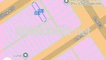 Lô đất Khu A đẹp nhất khu Golden Hill,đối diện Công Viên.