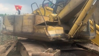 bán hoặc cho thuê xe cuốc dọn đất cuốc móng