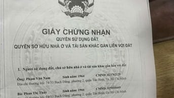 BÁN NHÀ 2 MẶT TIỀN HẺM XE HƠI,GIÁP CÔNG VIÊN GIA ĐỊNH