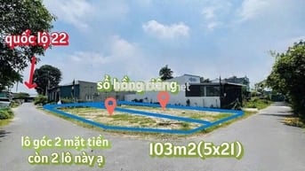 Đất ngay gần bệnh viện Xuyên Á, 103m2 giá 1,35 tỷ, sổ hồng riêng