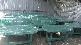 Bộ bàn ghế đá xanh lá HCM 0943 246 144