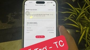 Hỗ Trợ vay Vốn chỉ cần cccd . Bao nợ xấu . Giải ngân trong ngày 